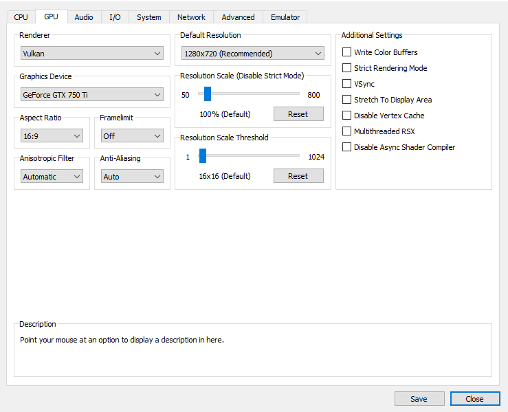 PS3 gpu settings