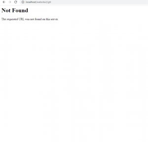 Website - Error 404 Page not found