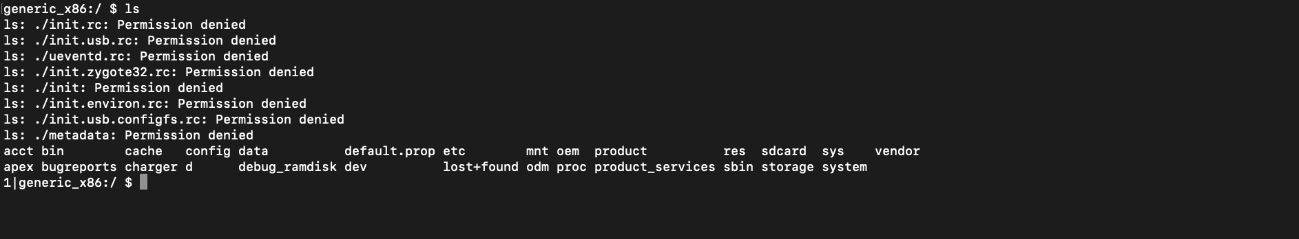 mac address terminal emulator command roots